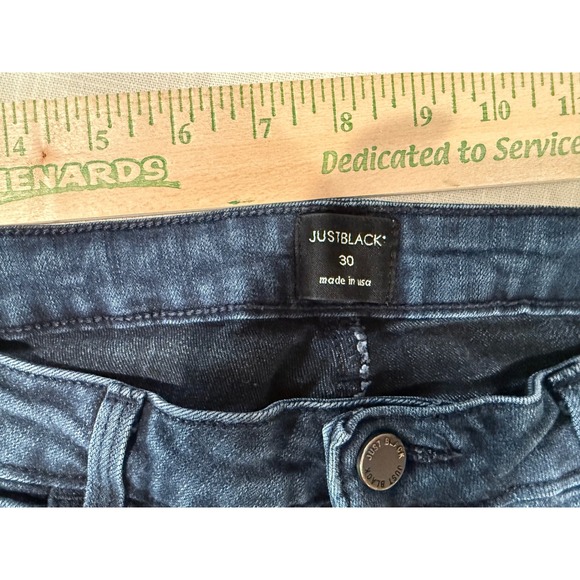 Just Black Denim Bootcut Jeans Dark Wash Stretch Casual Size 30 - Picture 7 of 8